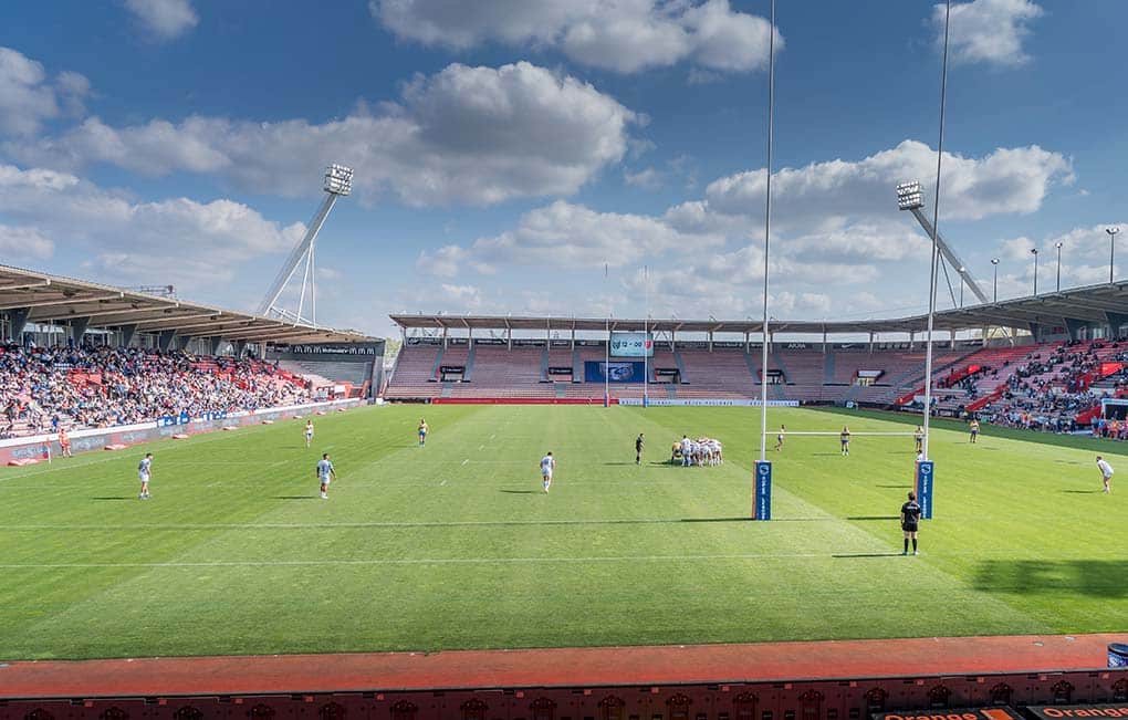 Match de rugby au stade Ernest-Wallon