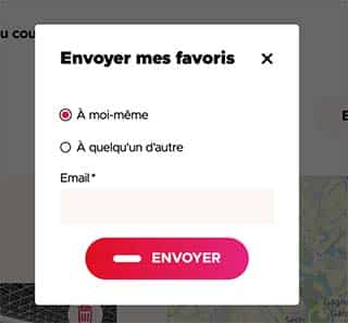 Meeting planner - envoyer par e-mail